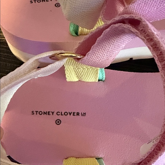 Stoney Clover Lane x Target Pink and Yellow Sandals - Picture 4 of 6